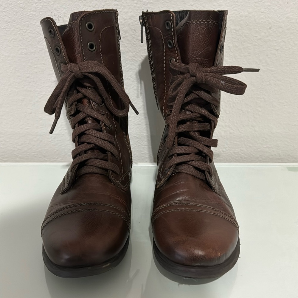 Steve Madden Military Combat Boots Sz 8.5 NWOT